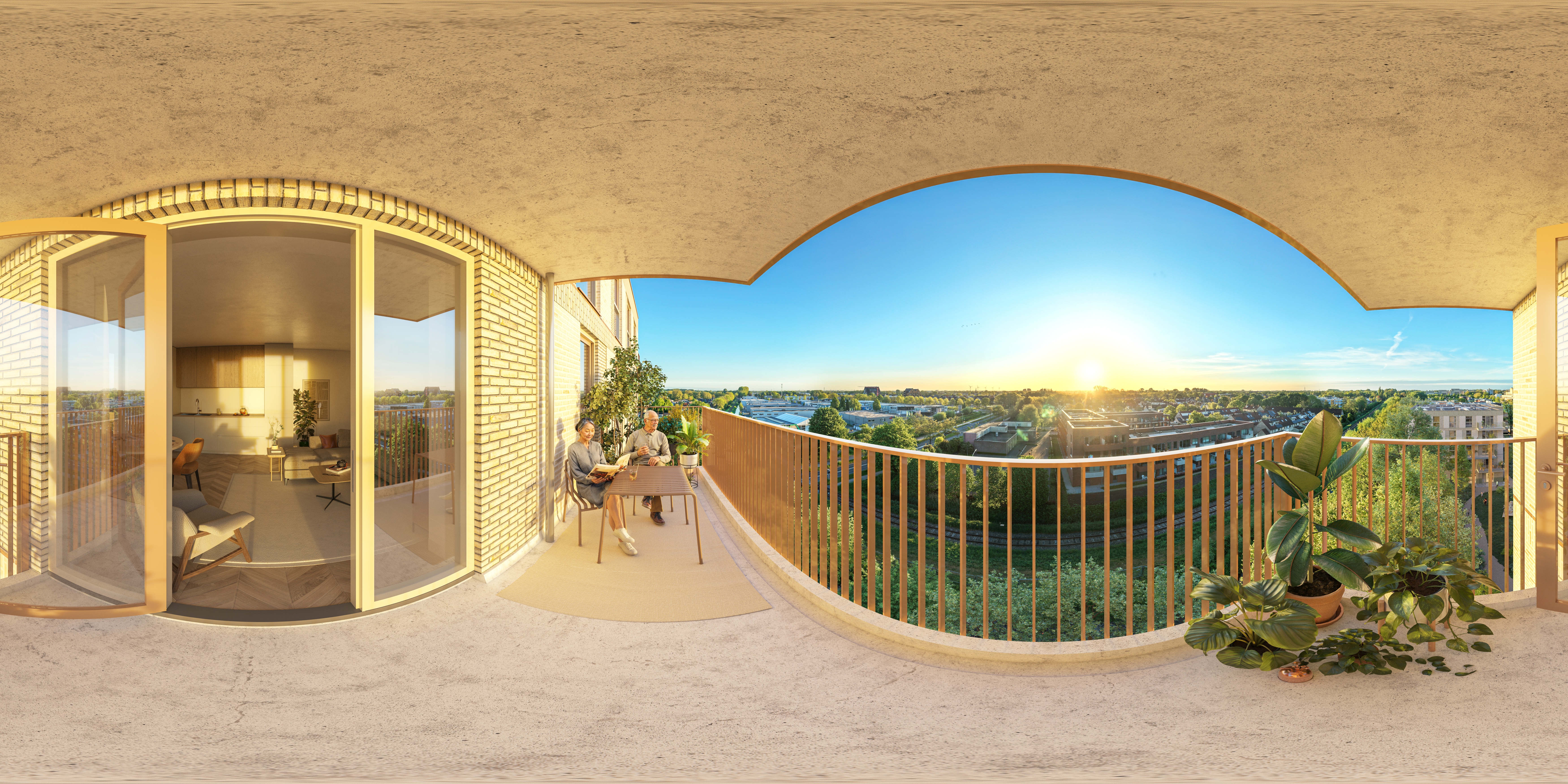 Ook van het laatste woningtype kun je nu de 360° impressies bekijken